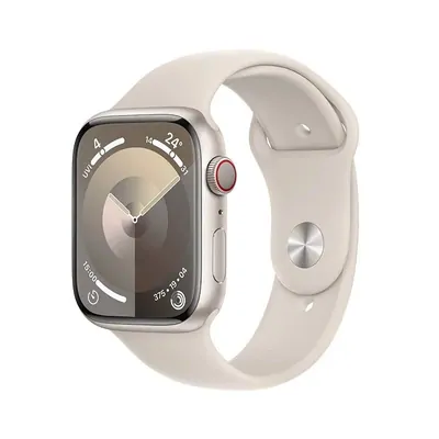 Watches listing thumbnail: Apple Watch Series 9 with Starlight Aluminum Case and White Sport Band